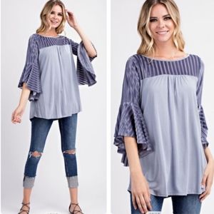 Size medium bell sleeve top